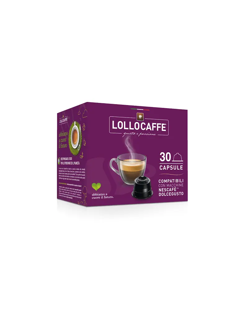 30 CAPSULES COMPATIBLES DOLCE GUSTO LOLLO - MISCELA ARGENTO
