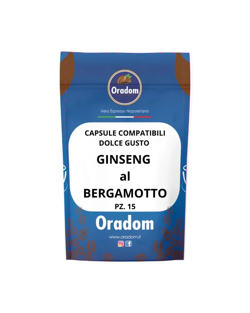 Ginseng au Bergamote - 15 capsules compatibles Dolce Gusto