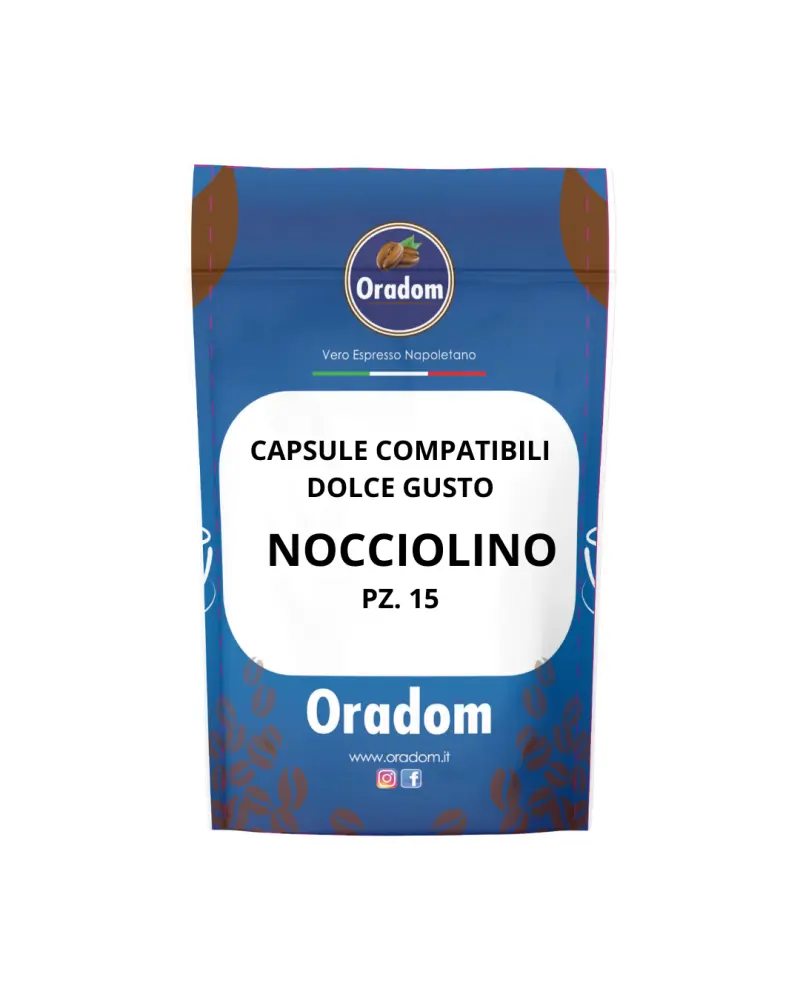 Nocciolino - 15 capsules compatibles avec Dolce Gusto