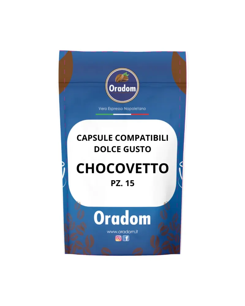 CHOCOVETTO - 15 capsules compatibles avec Dolce Gusto