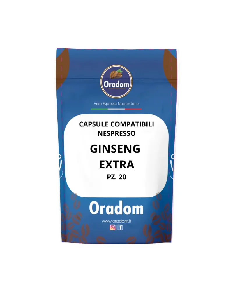 Ginseng Extra pour Nespresso des 20 piècs