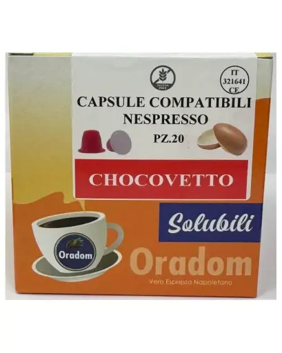 CHOCOVETTO  20 capsules compatibles avec Nespresso