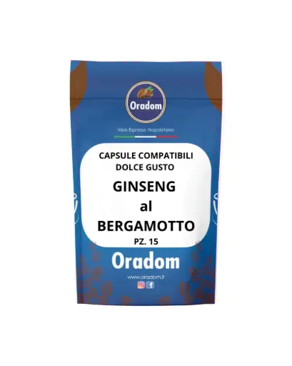 Ginseng au Bergamote - 15 capsules compatibles Dolce Gusto