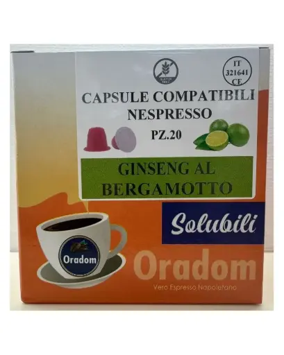 Ginseng au Bergamote pour Nespresso  de 20 pièces